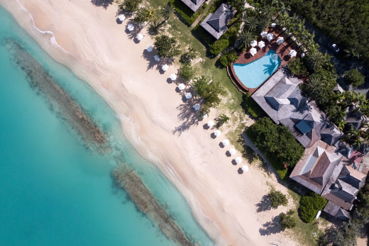 Beach and Reef aerial