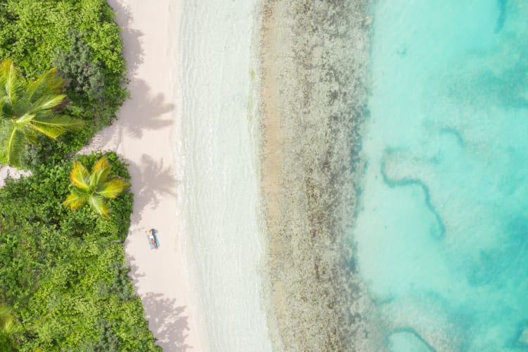Aerial beach