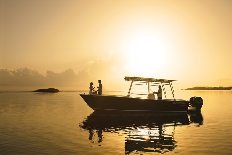 Champagne Sunset Boat