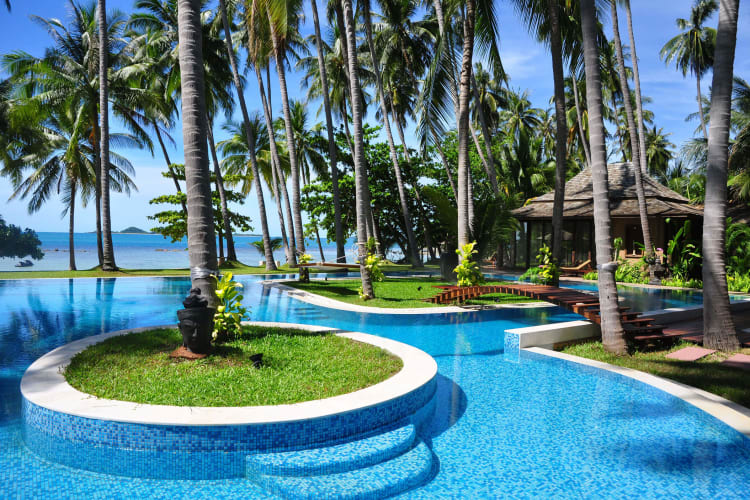 Pool and beach