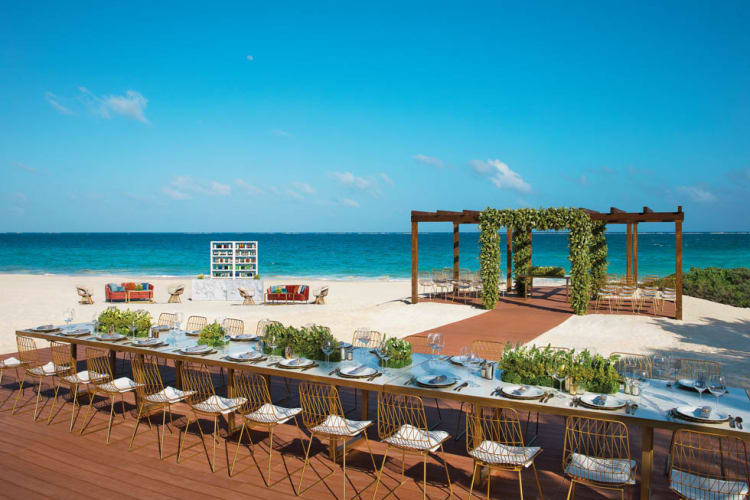 Beachfront wedding venue