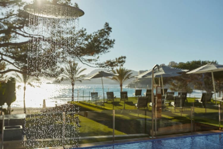 Pools and sunbeds