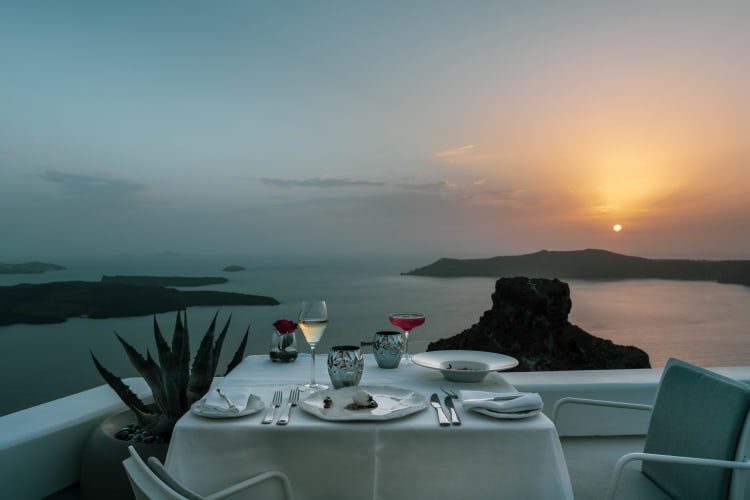 Dinner with Caldera Views