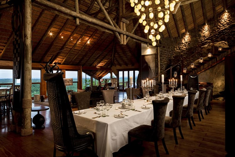 Ulusaba Rock Lodge Rock Lodge Dining