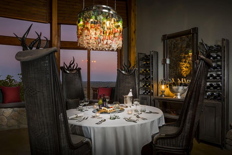 Ulusaba Rock Lodge Wine Tasting Room
