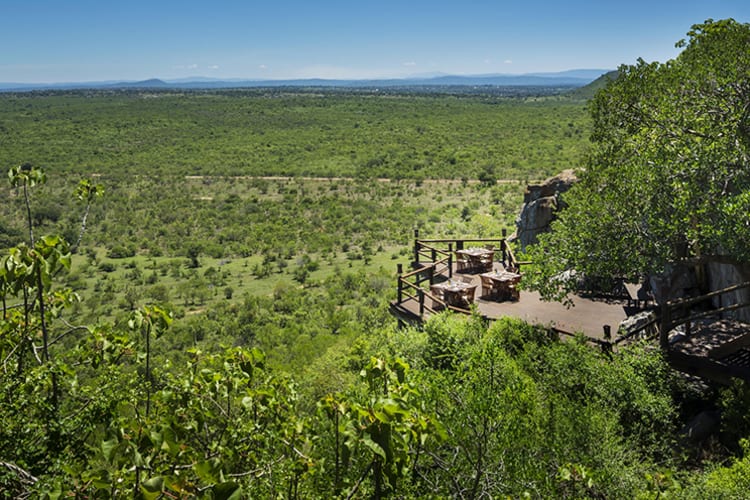 Ulusaba Rock Lodge Aerial View