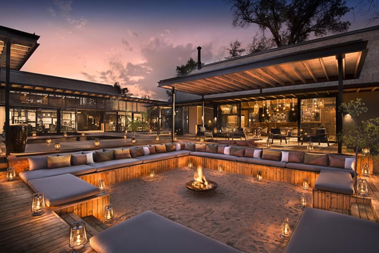 Lion Sands River Lodge Firepit Lounge