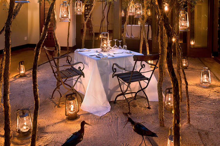 Lion Sands Tinga Lodge Outside Dining