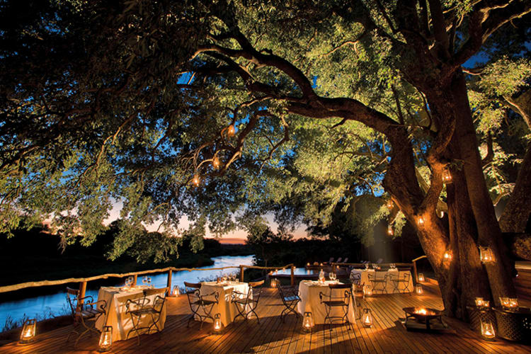 Lion Sands Tinga Lodge Evening Dining