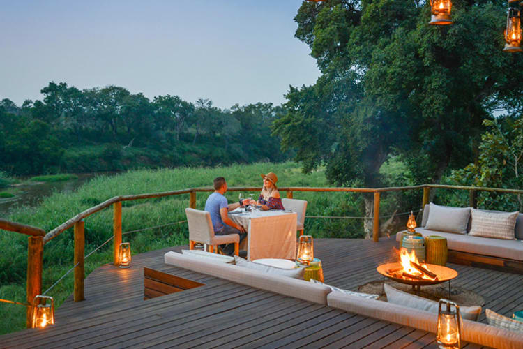 Lion Sands Narina Lodge Terrace Dining
