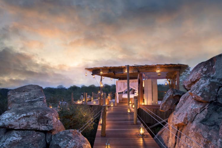 Lion Sands Ivory Lodge Treehouse View