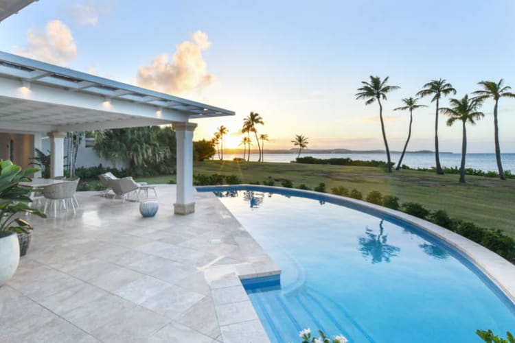 Jumby Bay Patio Pool & Sunset View