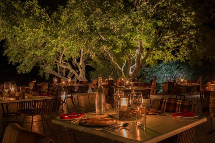 Mala Mala Camp Dining At Night