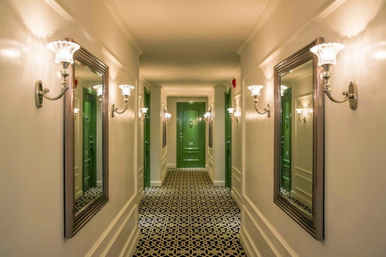 Bay Club corridors