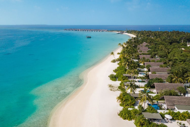 Aerial beach view