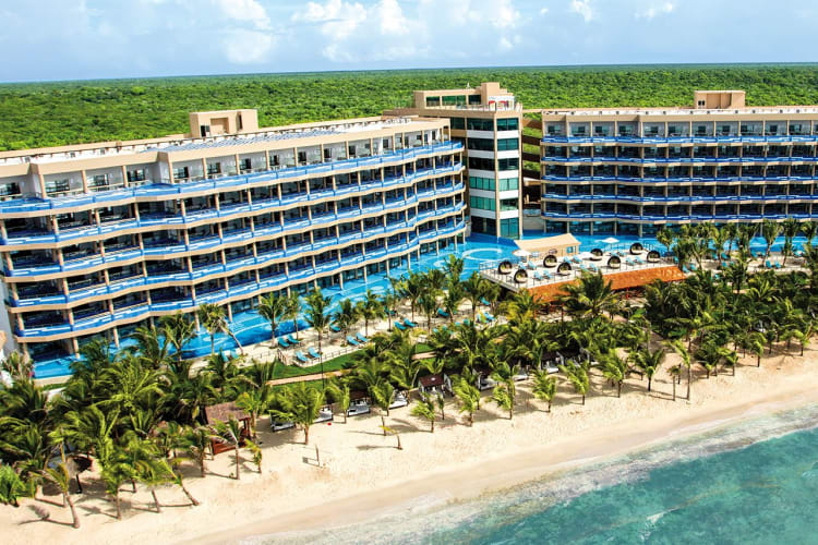 Aerial view of hotel