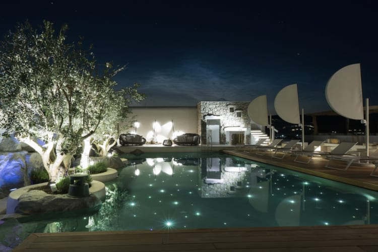 Kensho Ornos Pool Night