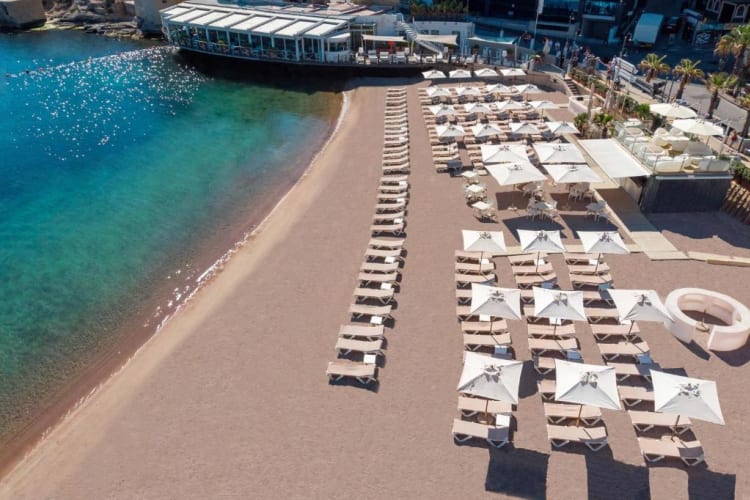Beach from above
