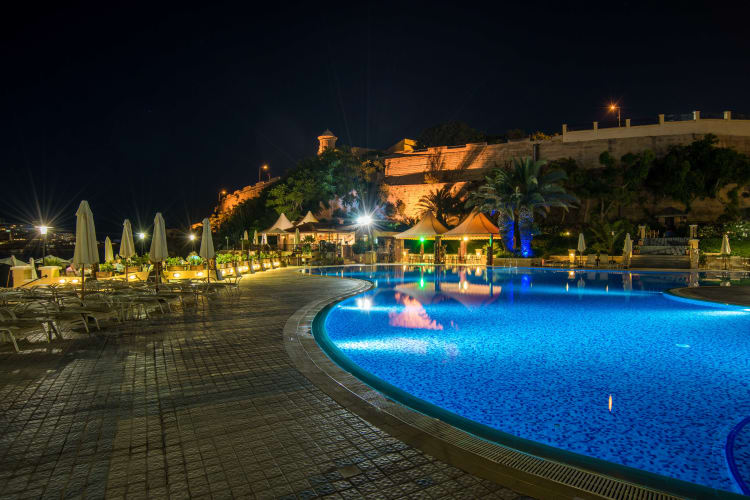 Outdoor Pool by night