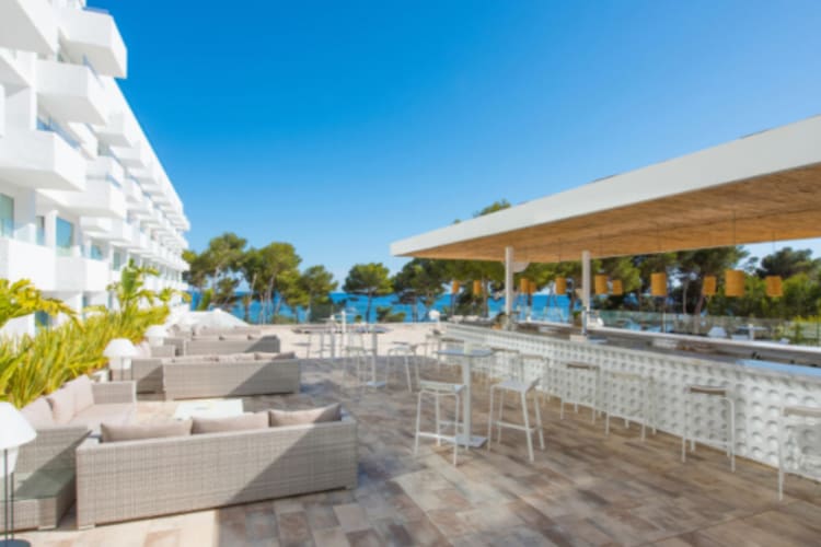 Hotel bar and seating