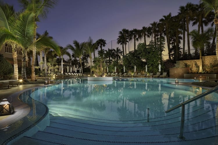 Pool at night