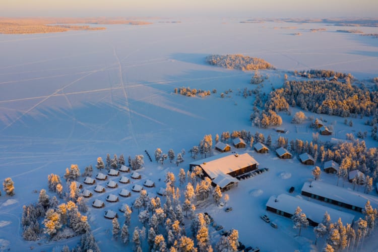 Inari wilderness hotel view