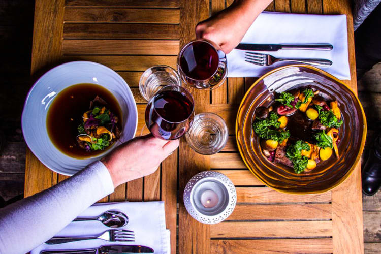 Dining at Rakas Restaurant of Arctic TreeHouse Hotel