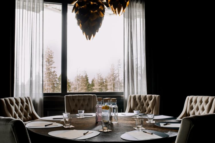 Sydankapy private meeting space at Rakas, Arctic TreeHouse Hotel