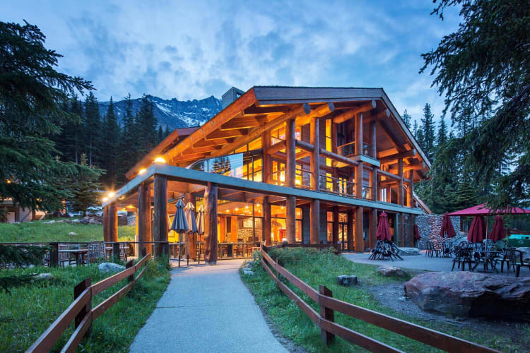 Lodge Exterior View Sunset