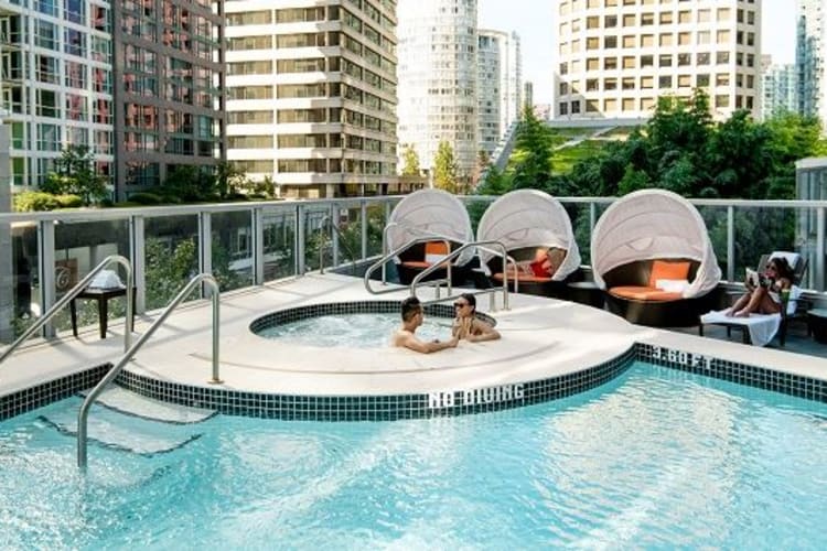 Outdoor Pool and Hot Tub