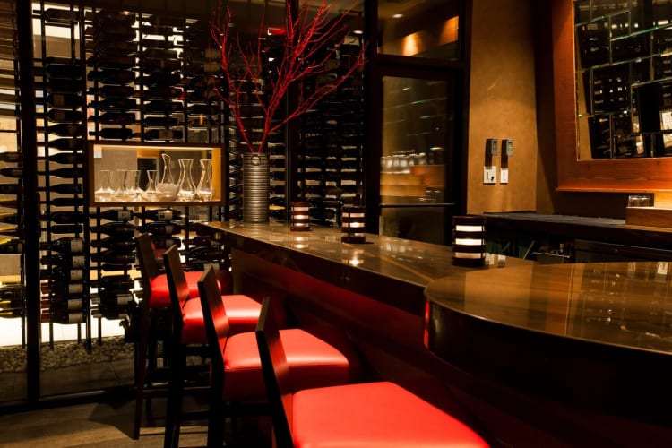 Massimo's Italian Fallsview Restaurant Wine Wall