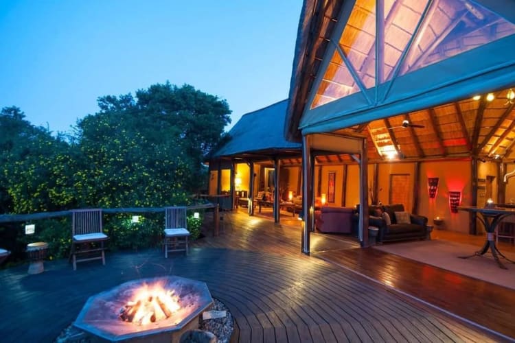 Main Lodge deck evening
