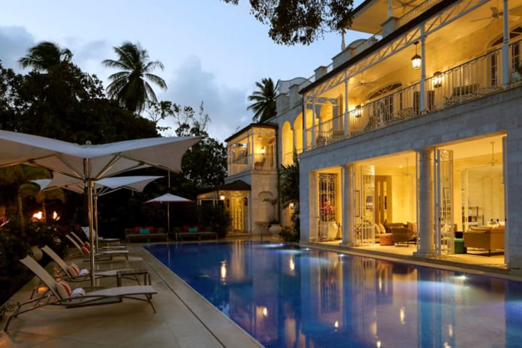 Evening pool