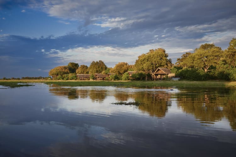 Lodge view from across the Khwai River