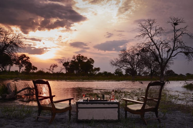 Sunset overlooking the tranquil river