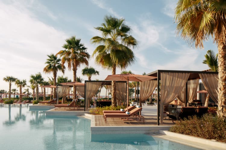 Caesars Palace Dubai Neptune Pool Cabanas
