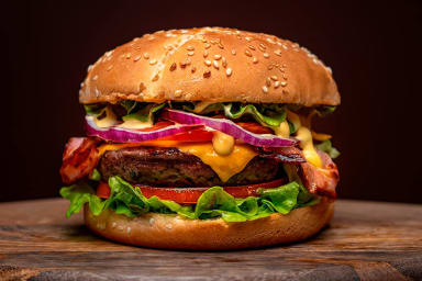 Hamburguesa tropical en combo