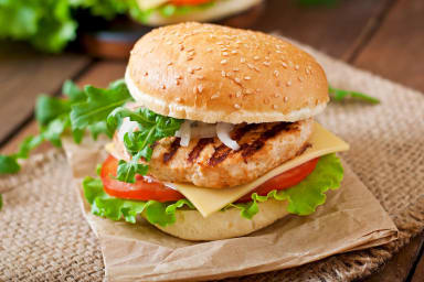 Hamburguesa de pechuga