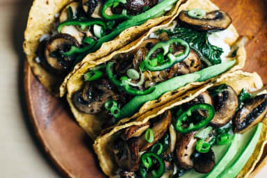 Tacos Zucchini y Champiñón X2