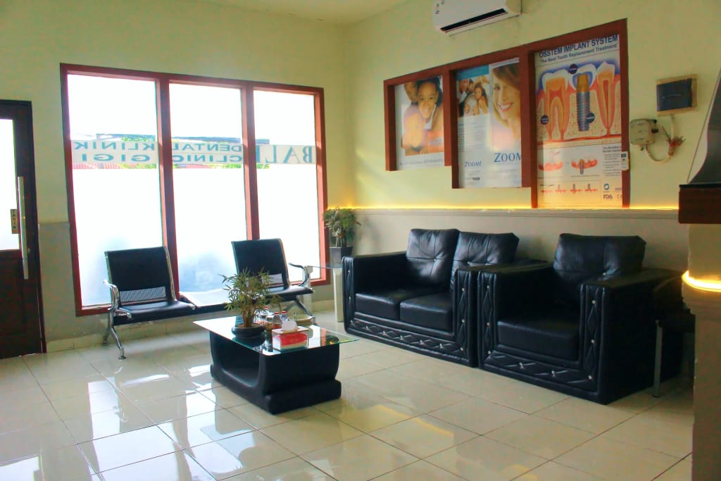 Luxury dental clinic interior in Bali
