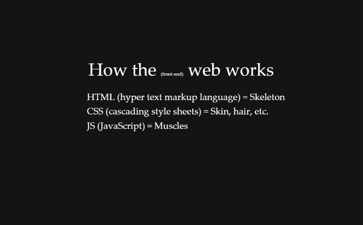 How the web works