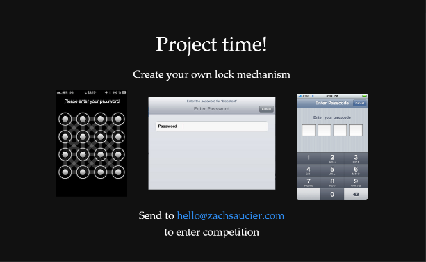 Project time! Create your own lock mechanism