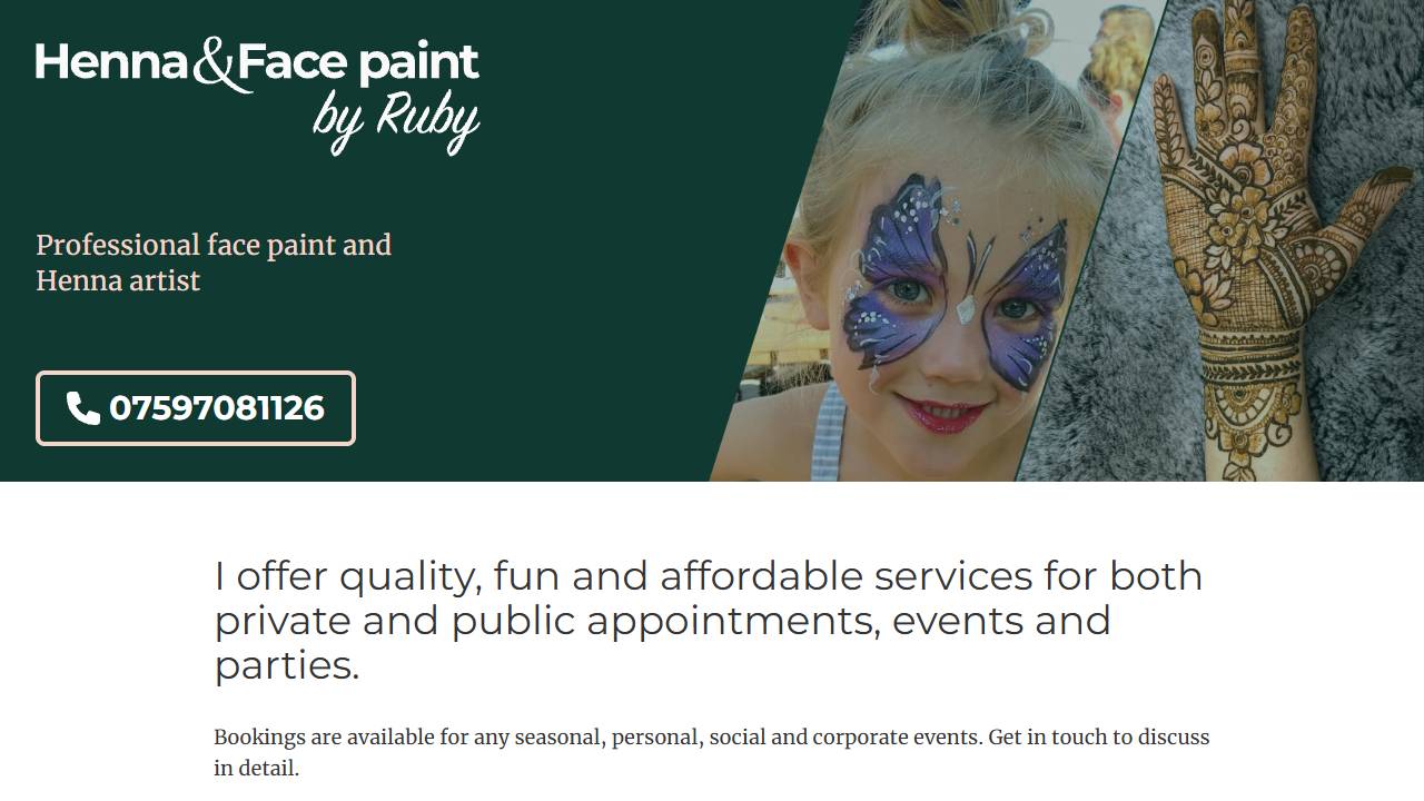 Henna & Face paint by Ruby