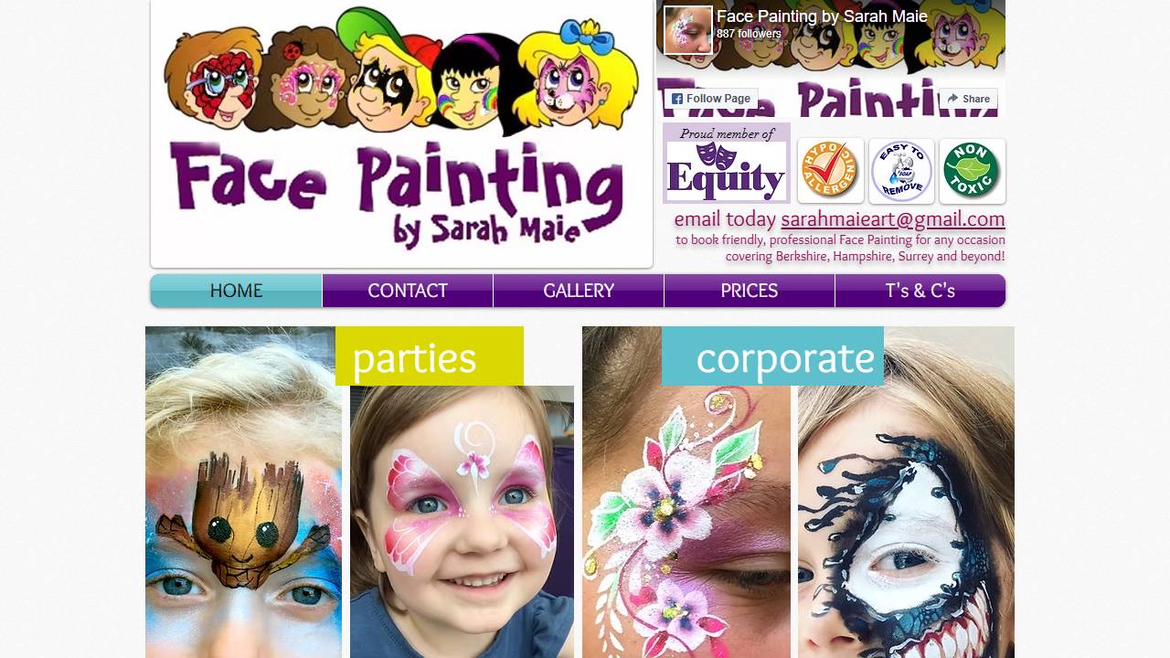 Face Painting by Sarah Maie