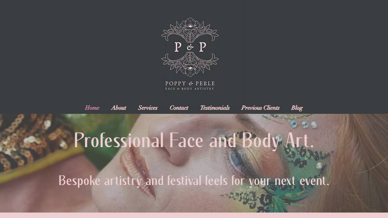 Poppy & Perle | Festival Face Painting | Glitter Face Painting