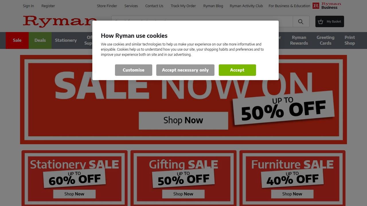 Ryman Stationery