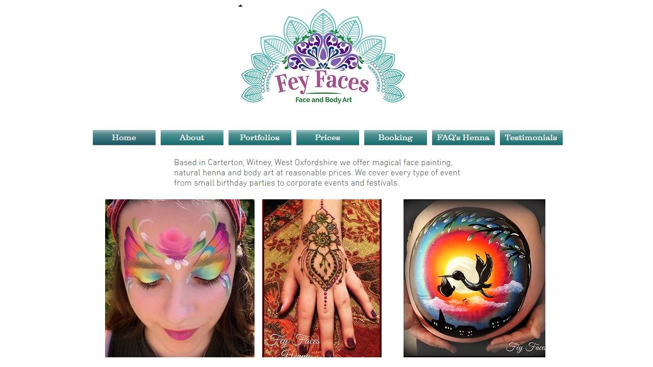 Fey Faces - Face Painter Oxfordshire