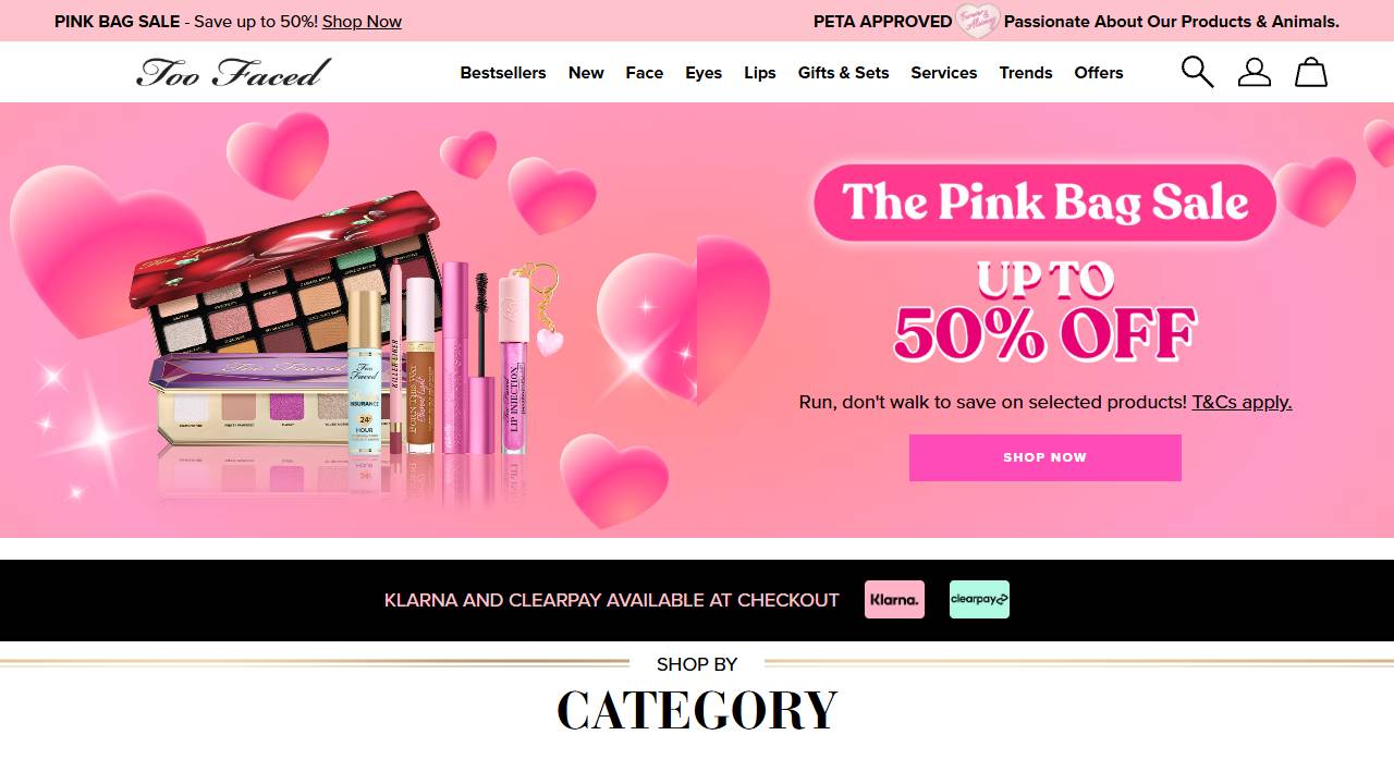 Too Faced Cosmetics Carnaby Store
