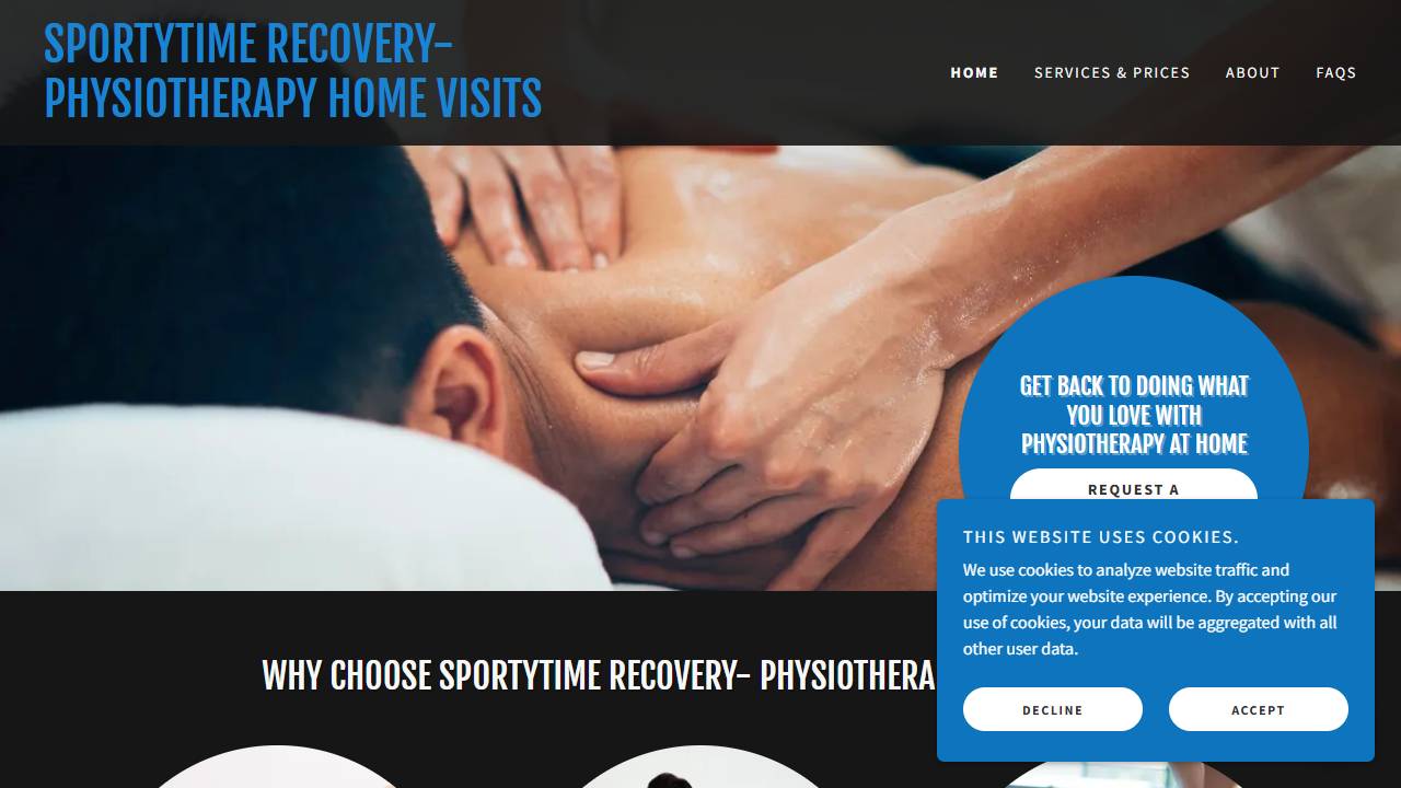 Sportytime Recovery- Home Visits