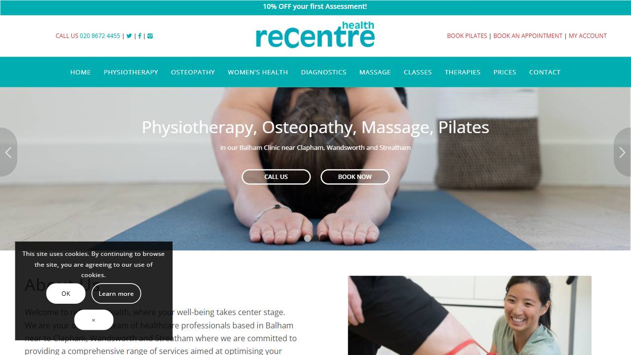 reCentre Health Physiotherapy and Pilates